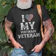 I Love My Vietnam Veteran Vintage Veterans Day Gift Unisex T-Shirt Gifts for Old Men