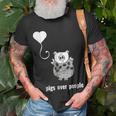 I Love Pigs Pigs Over People Funny Animal Quote Animal Quote Funny Gifts Unisex T-Shirt Gifts for Old Men
