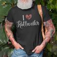 I Love Rottweiler Unisex T-Shirt Gifts for Old Men