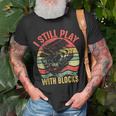 I Still Play With Blocks Retro Vintage Car Mechanic Gift Mechanic Funny Gifts Funny Gifts Unisex T-Shirt Gifts for Old Men