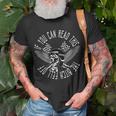 If You Can Read This The Bitch Fell Off Bikers Funny Skull Gift For Mens Unisex T-Shirt Gifts for Old Men