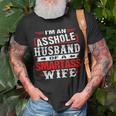 Im An Asshole Husband Of A Smartass Wife Gift For Women Unisex T-Shirt Gifts for Old Men