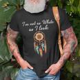 I'm Not As White As I Look Native American Day With Feathers T-Shirt Gifts for Old Men