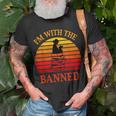 Im With The Banned Books I Read Banned Books Lovers Unisex T-Shirt Gifts for Old Men