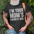 Inappropriate Im Your Moms Favorite Ride Funny N Unisex T-Shirt Gifts for Old Men