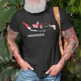 Indonesia Flag Pride Distressed Indonesian Unisex T-Shirt Gifts for Old Men