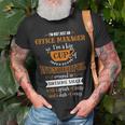 Inked Office Manager Big Cup Of Awesome Sassy Classy Crazy T-Shirt Gifts for Old Men