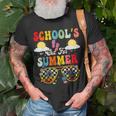Is It Summer Break Yet Lunch Lady Last Day Of School Groovy Unisex T-Shirt Gifts for Old Men