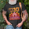 Its My 10Th Birthday Circus Carnival Birthday Party Decor T-Shirt Gifts for Old Men