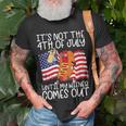 Its Not The 4Th Of July Until My Weiner Comes Out Graphic Unisex T-Shirt Gifts for Old Men