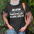 Jiu Jitsu Slap Bump Roll Brazilian Jiu Jitsu T-Shirt Gifts for Old Men