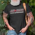 Jiu-Jitsu Superpower Bjj Brazilian Jiu JitsuT-Shirt Gifts for Old Men