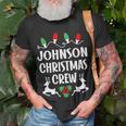 Johnson Name Gift Christmas Crew Johnson Unisex T-Shirt Gifts for Old Men