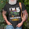 Kid 5Th Birthday Boy Monster Truck Rule Jam Five Years Unisex T-Shirt Gifts for Old Men