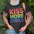 Kiss More Girls - Lesbian Lgbt Gay Homosexuality Unisex T-Shirt Gifts for Old Men