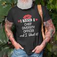 I Kissed A Chief Diversity Officer Married Dating An T-Shirt Gifts for Old Men