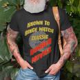 Known To Binge Watch Classic Horror Movies Movies T-Shirt Gifts for Old Men
