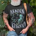 Kracken Attacking T-Shirt Gifts for Old Men