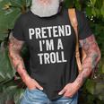 Lazy Halloween Costume Last Minute Gift Pretend Im A Troll Halloween Funny Gifts Unisex T-Shirt Gifts for Old Men