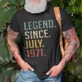 Legend Since July 1971 49Th Birthday Gift 49 Year Old Unisex T-Shirt Gifts for Old Men