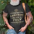 Legends Are Born In July King Queen Crown King Funny Gifts Unisex T-Shirt Gifts for Old Men