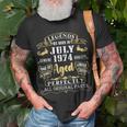 Legends Were Born In July 1974 Vintage 46Th Birthday Gifts Unisex T-Shirt Gifts for Old Men