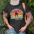 Let The Party Start The Concertina Player Is Here Concertina T-Shirt Gifts for Old Men