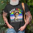 Lgbt Ally Gay Pride Clothers More Pride Less Prejudice Unisex T-Shirt Gifts for Old Men