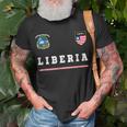 Liberia SportSoccer Jersey Flag Football Unisex T-Shirt Gifts for Old Men