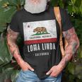 Loma Linda California Cali City Souvenir Ca Flag Top T-Shirt Gifts for Old Men