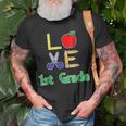 Love 1St Grade Gift Back To Elementary School Funny Unisex T-Shirt Gifts for Old Men