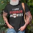 I Love Horror Movies Horror Movies T-Shirt Gifts for Old Men