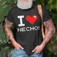 I Love Necho System 8 Bit Heart Sf Insurance Agent Agency T-Shirt Gifts for Old Men