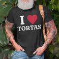 I Love Tortas Mexican Food T-Shirt Gifts for Old Men