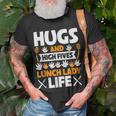 Lunch Lady Hugs High Five Lunch Lady Life T-Shirt Gifts for Old Men