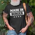 Made In Borger T-Shirt Gifts for Old Men