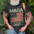 Maga My Ass Got Arrested 2023 Anti-Trump American Flag T-Shirt Gifts for Old Men
