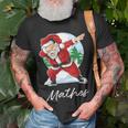 Mathes Name Gift Santa Mathes Unisex T-Shirt Gifts for Old Men