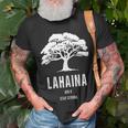 Maui Hawaii Strong Maui Wildfire Lahaina Survivor T-Shirt Gifts for Old Men
