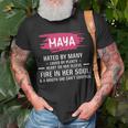 Maya Name Gift Maya Hated By Many Loved By Plenty Heart Her Sleeve V2 Unisex T-Shirt Gifts for Old Men