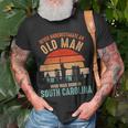 Mb Never Underestimate An Old Man In South Carolina T-Shirt Gifts for Old Men