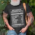 Mechanical Engineering Nutritional Facts Engineer T-Shirt Gifts for Old Men