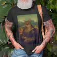 Meowing Lisa Cat Cat Art Cat Lover Cat Owner T-Shirt Gifts for Old Men
