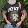 Merica Eagle Mullet 4Th Of July Redneck Patriot Gift Unisex T-Shirt Gifts for Old Men
