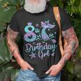 Mermaid Birthday Girl 8 Year Old Its My 8Th Bday Mermaid Unisex T-Shirt Gifts for Old Men