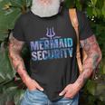 Mermaid Security Funny Dad Mermaid Family Mermaid Squad Unisex T-Shirt Gifts for Old Men