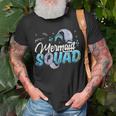 Mermaid Squad Party Mermaid Birthday Matching Set Family Unisex T-Shirt Gifts for Old Men