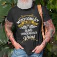 Montgomery Gifts, Blood Runs Through Shirts, Blood Name Shirts, Montgomery Shirts