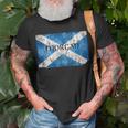 Morgan Scottish Clan Name Scotland Flag Unisex T-Shirt Gifts for Old Men
