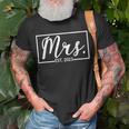 Mrs Est 2023 Married Wife Husband Mr Matching Wedding Unisex T-Shirt Gifts for Old Men